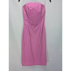 Vintage Allegra da Verio Pink Barbiecore Strapless Cocktail Dress Size 4